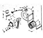 Kenmore 86776922 h-q blower assembly diagram