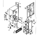 Kenmore 1066680205 cabinet parts diagram