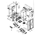 Kenmore 1066680601 cabinet parts diagram