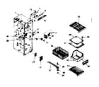 Kenmore 1066680641 freezer section parts diagram