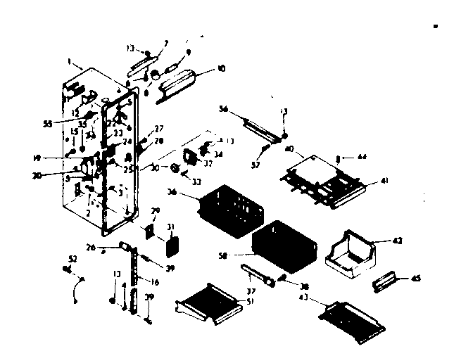 Freezer section parts