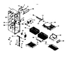 Kenmore 1066680722 freezer section parts diagram
