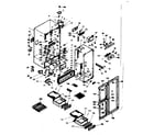 Kenmore 1066680821 cabinet parts diagram