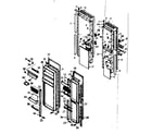 Kenmore 1066680842 door parts diagram