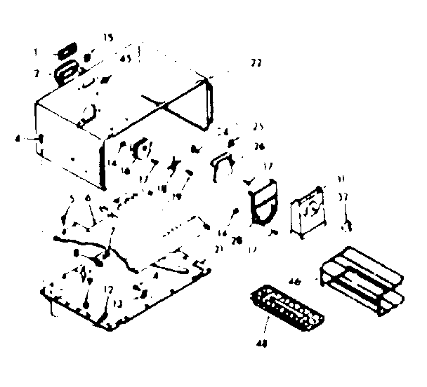 Freezer section parts