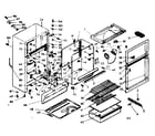 Kenmore 1066683000 cabinet parts diagram