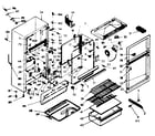 Kenmore 1066683021 cabinet parts diagram