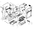 Kenmore 1066683301 cabinet parts diagram