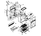 Kenmore 1066684000 cabinet parts diagram