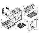 Kenmore 1066685000 freezer section parts diagram