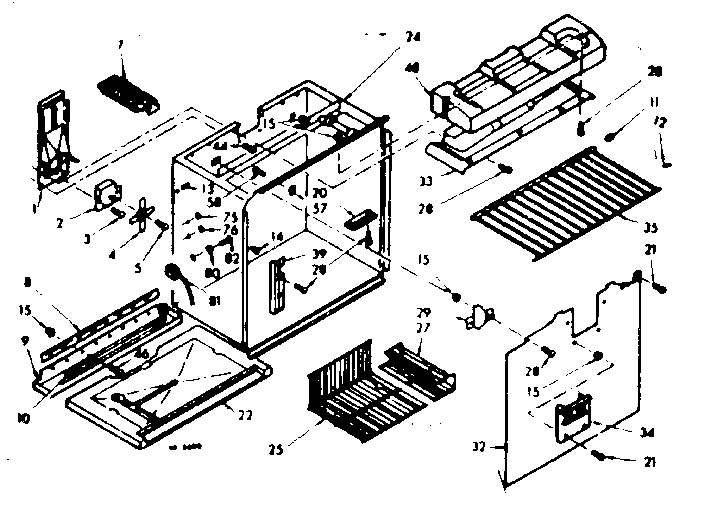 Freezer section parts