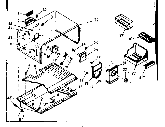 Freezer section parts
