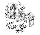 Kenmore 1066686201 cabinet parts diagram