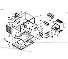 Kenmore 1066686421 freezer section parts diagram