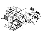 Kenmore 1066686701 freezer section parts diagram