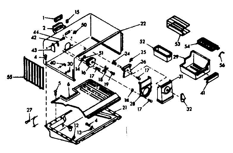 Freezer section parts