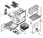 Kenmore 1066687120 freezer section parts diagram