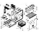 Kenmore 1066687412 freezer section parts diagram