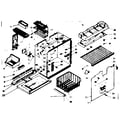 Kenmore 1066687412 freezer section parts diagram