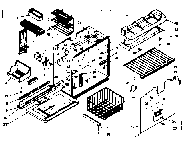 Freezer section parts