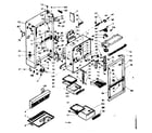 Kenmore 1066687840 cabinet parts diagram