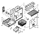 Kenmore 1066687840 freezer section parts diagram