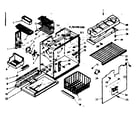 Kenmore 1066689200 freezer section parts diagram