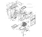 Kenmore 1066694040 cabinet parts diagram