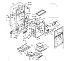 Kenmore 1066694221 cabinet parts diagram