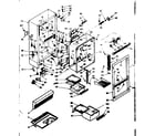 Kenmore 1066695441 cabinet parts diagram