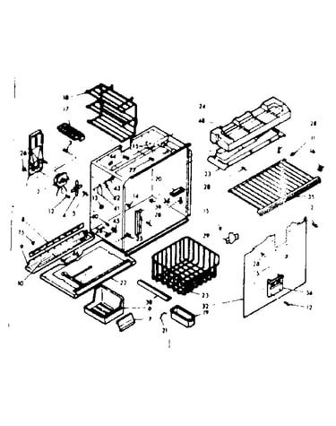 Freezer section parts