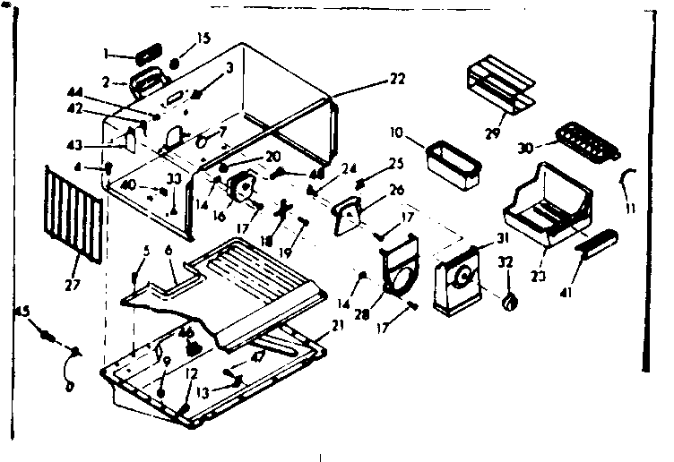 Freezer section parts