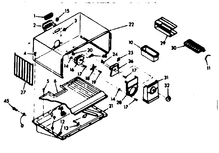 Freezer section parts