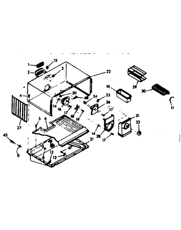 Freezer section parts
