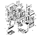 Kenmore 1066697221 cabinet parts diagram