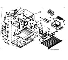 Kenmore 1066698401 freezer section parts diagram
