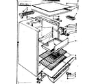 Kenmore 106695121 cabinet parts diagram