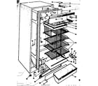 Kenmore 106698101 cabinet parts diagram