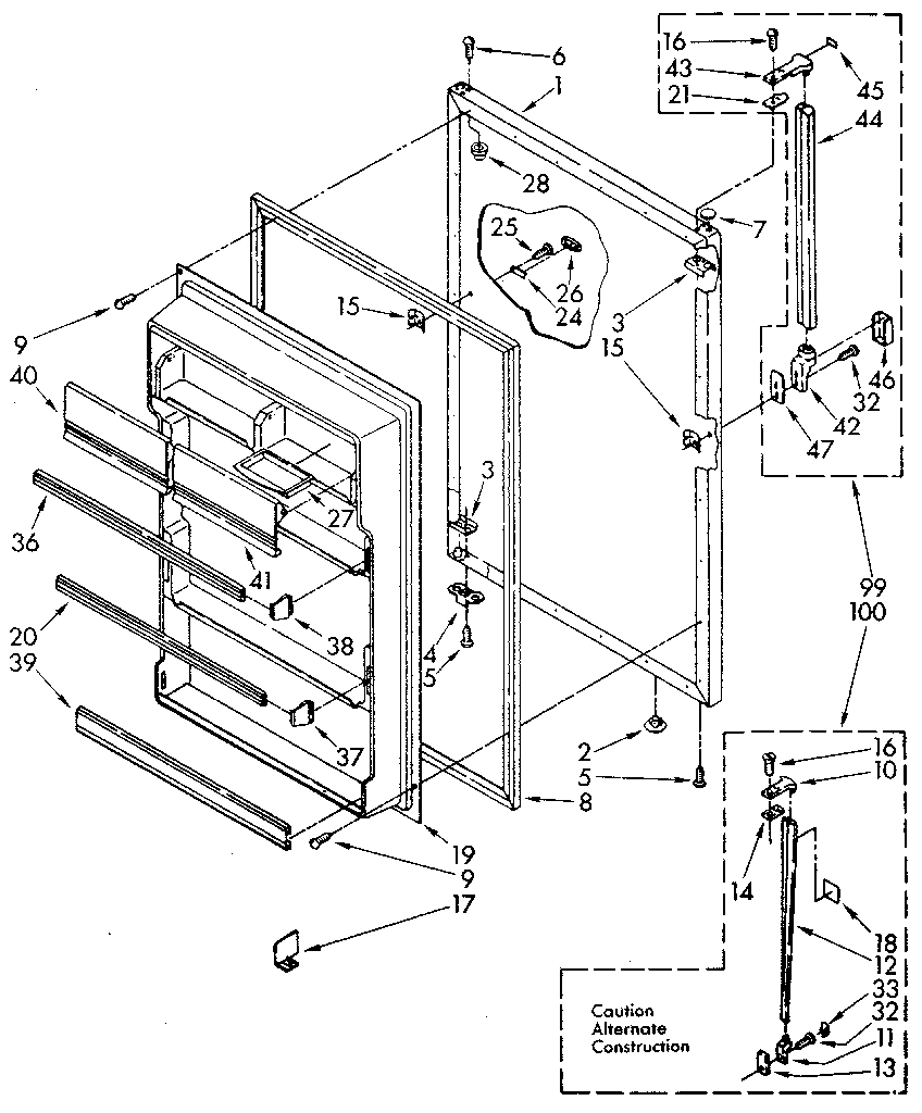 Refrigerator door