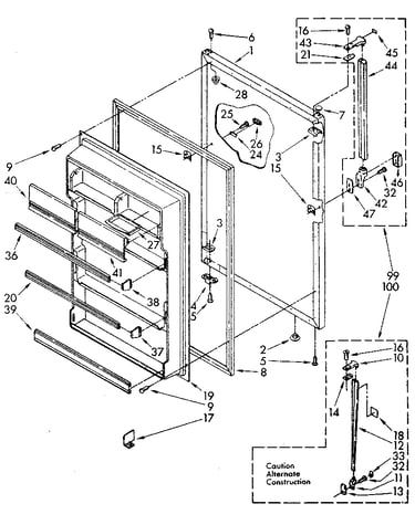 Refrigerator door