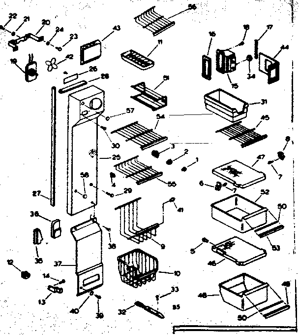 SHELVING, SUPPORTS AND AIR HANDLING PARTS