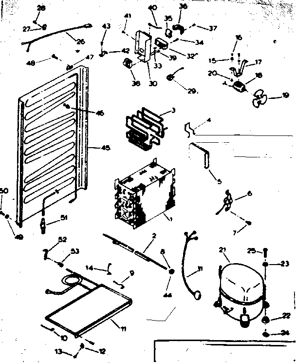 UNIT AND AUTOMATIC DEFROST PARTS