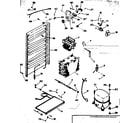 Kenmore 2536680121 unit and automatic defrost parts diagram