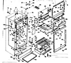 Kenmore 2536682021 cabinet parts diagram