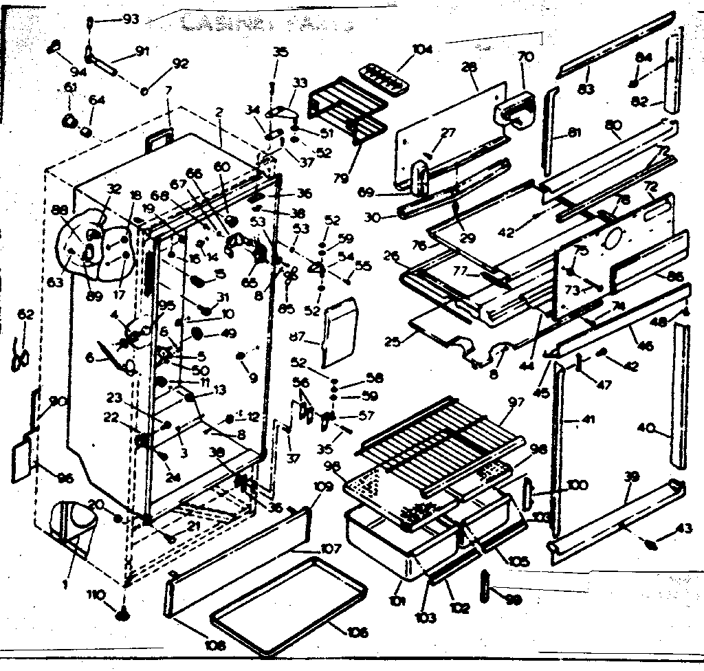 Cabinet parts