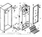 Kenmore 106628121 cabinet parts diagram