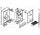 Kenmore 106628211 cabinet parts diagram
