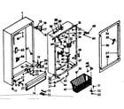 Kenmore 106628421 cabinet parts diagram