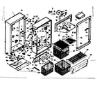 Kenmore 106628471 cabinet parts diagram