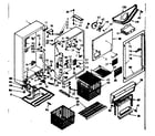 Kenmore 106629460 cabinet parts diagram